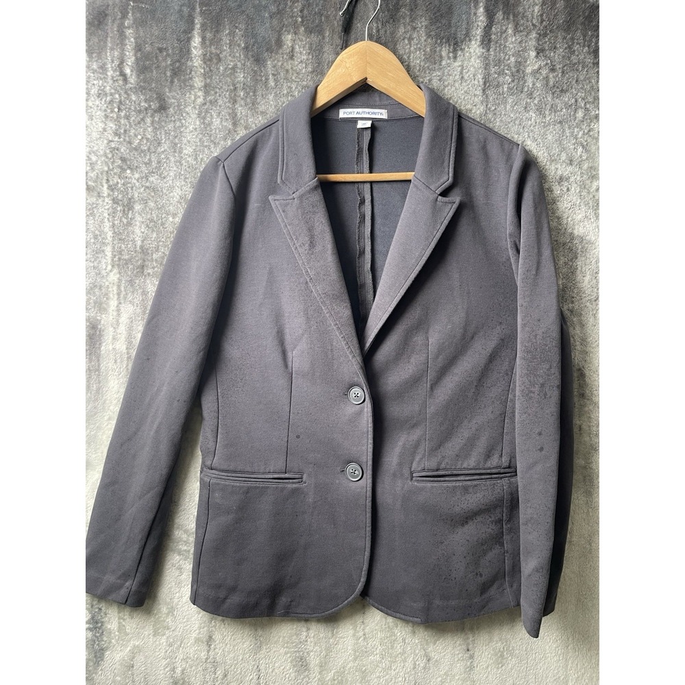 Port Authority Gray 2 Button Blazer Womens‎ Size Medium